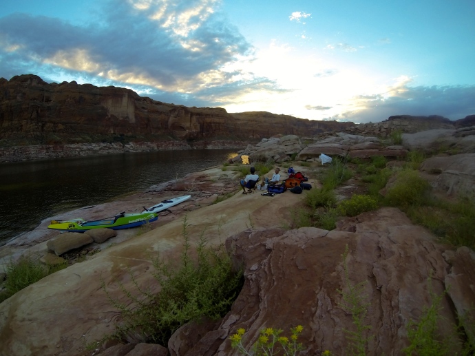 Mike Tavares, Zack Hughes Camping on lake powell